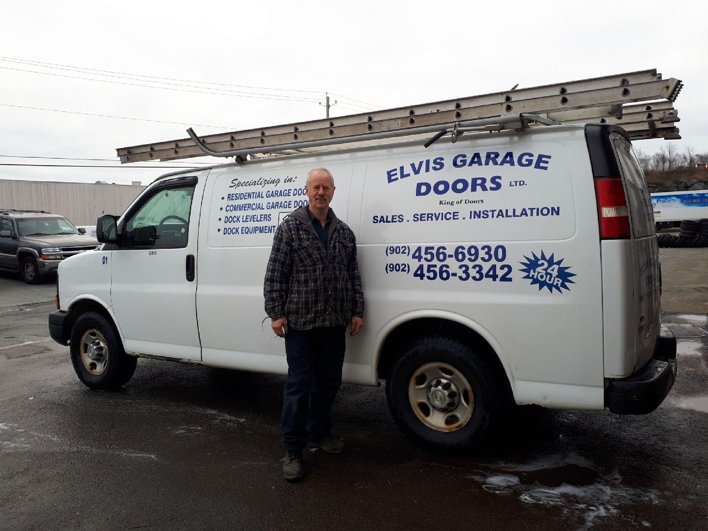 Elvis Garage Doors has years of experience in sales, service and installation of residential and commercial overhead doors (garage doors), dock levelers, truck shelters, electric door operators &amp; accessories, etc. We are a 24/7 operation, just call 902-456-6930!